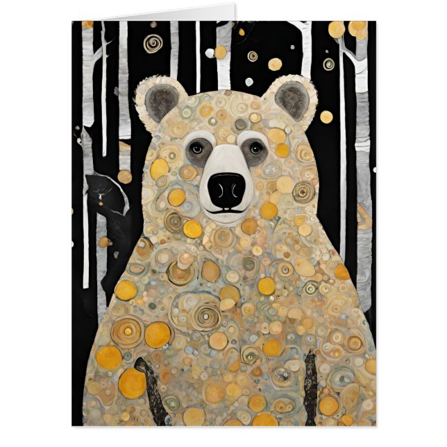 Thinking of You Cute Bear Hug Card (Front)