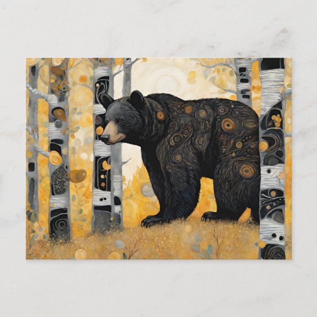 Thinking of You Cute Bear Hug Postcard (Front)