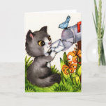 Thinking of You - Cute Cat Greeting Card