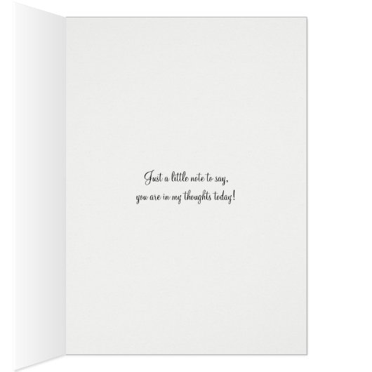 Thinking of You Cute Dog in Window Greeting Card (Inside (Right))