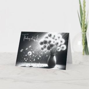 Thinking Of You Dandelion Bunch Card
