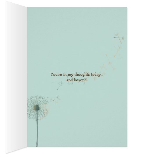 thinking of you dandelion seeds in hand (Inside (Right))