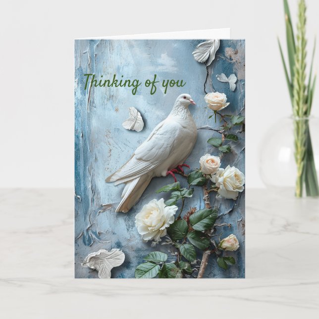 Thinking of You - Dove  Condolence Card (Front)