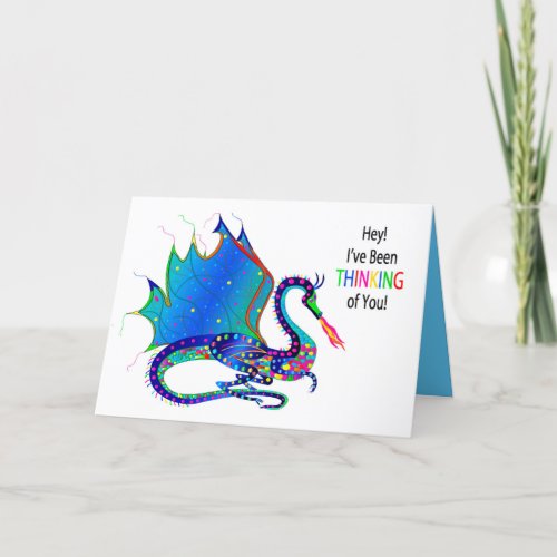 Thinking of You Dragon Kaleidoscope Collection Card