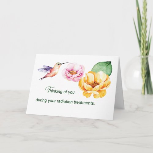 Thinking of You During Radiation Treatments Flower Card