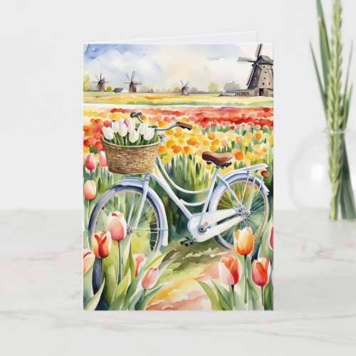 Thinking Of You Dutch Tulips Card