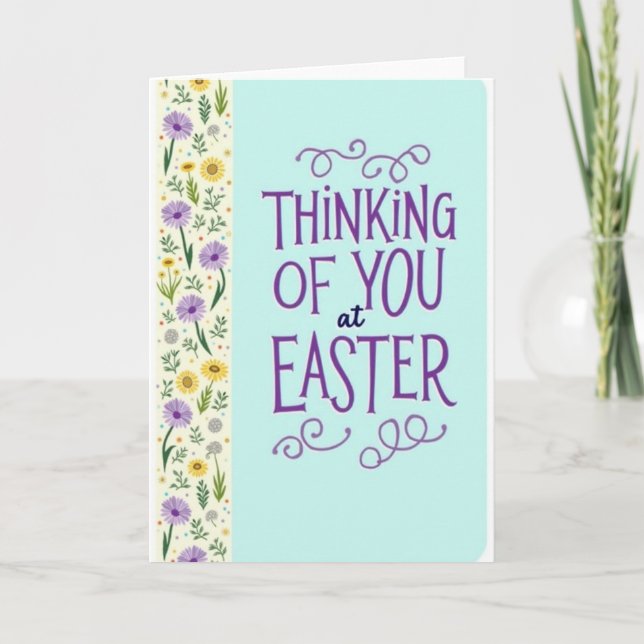 Thinking Of You Easter Card (Front)