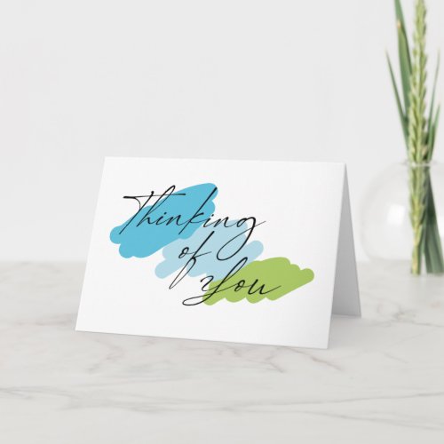 Thinking Of You Encouragement  Note Card