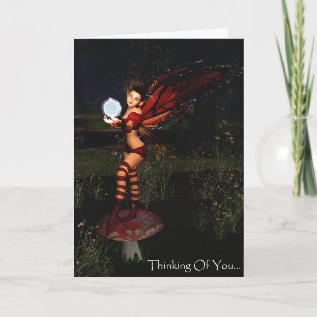 Thinking Of You Faerie Card (Front)