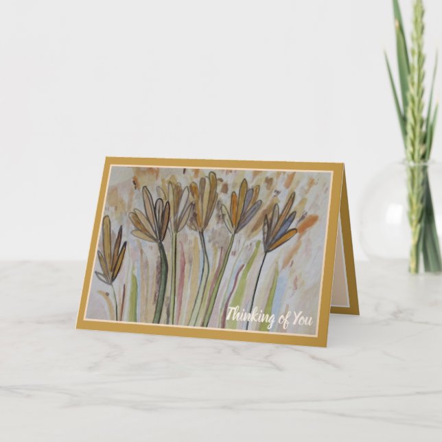 Thinking of You - Field of Wild Flowers Card (Front)