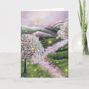 Thinking of You Firefly Dogwood Greeting Card