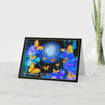 Thinking Of You Flaming Butterflies Card by ValxArt at Zazzle