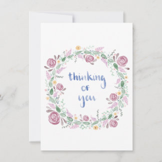 Thinking Of You Flat Greetings Card