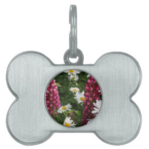 Thinking Of You Floral Blossoms Pet ID Tag