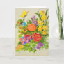 Thinking of You Flowers and Butterfly Card