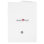 Thinking of You Folk Art Hello Greeting Cards (Back)