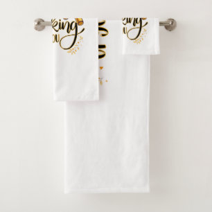 Thinking of You Funny Halloween Voodoo Doll Bath Towel Set