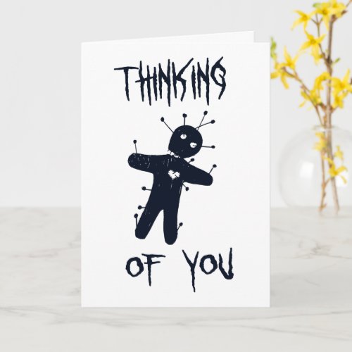 Thinking of You _ Funny Halloween Voodoo Doll Card