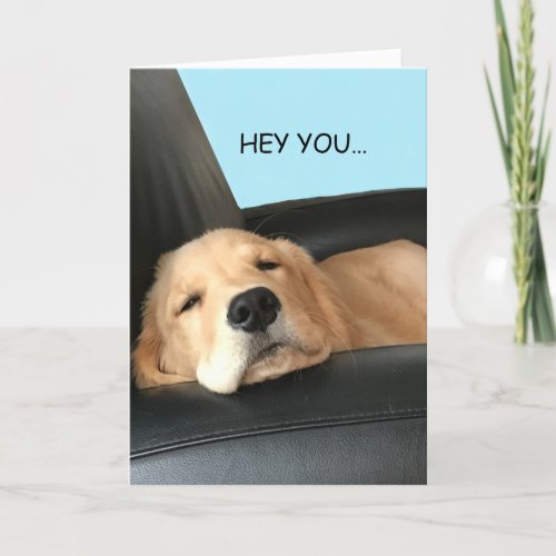 Thinking of You Golden Retriever Pet Dog Card