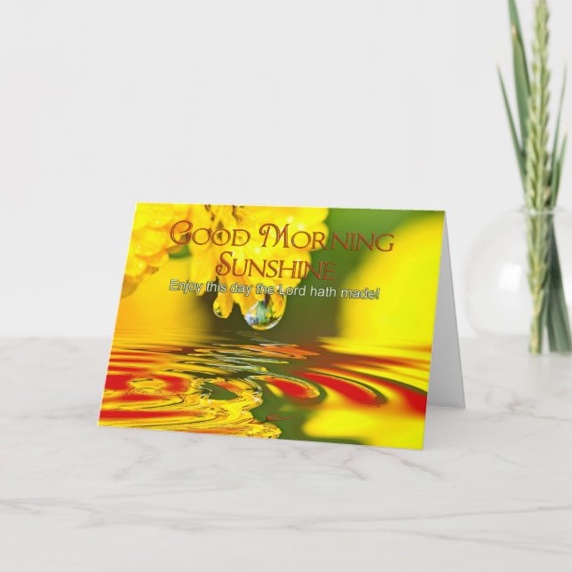 Thinking of You - Good Morning Sunshine Card (Front)