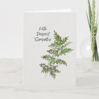 Thinking of You – Green Fern Card