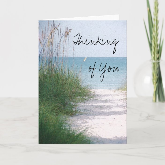 Thinking of You Greeting Card  Zazzle.com