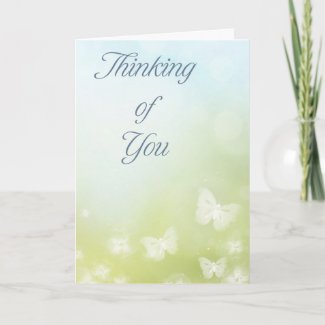 Thinking of You Greeting Card Butterflies