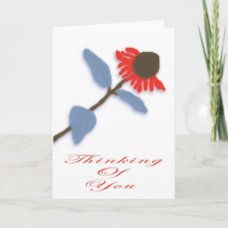 Thinking of you greetings card