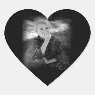 Thinking of You Heart Photo Sticker