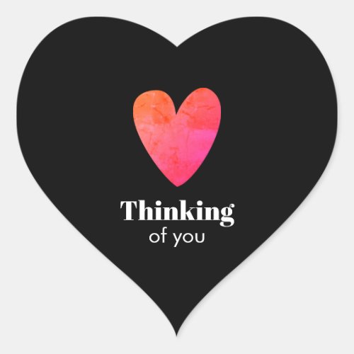 Thinking of you Heart Sticker