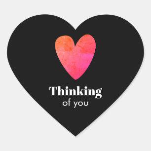 Thinking of you Heart Sticker