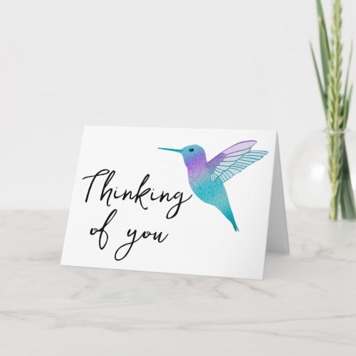Thinking of You Hummingbird Card