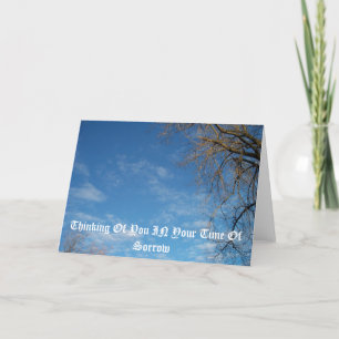 Thinking Of You In Your Time Of Sorrow Card