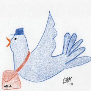 Thinking of You - Just Dropping by Hello Card