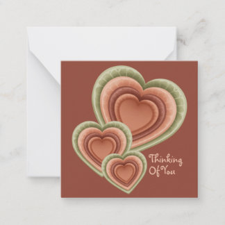 Thinking of You Lettuce Heart Envelope Note Card