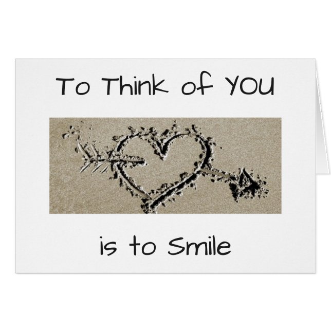 THINKING OF YOU MAKES ME SMILE CARDS (Front Horizontal)