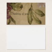 Thinking of you! Message Card (Front & Back)