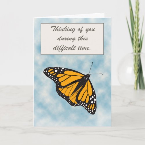 Thinking of You Monarch Butterfly Card