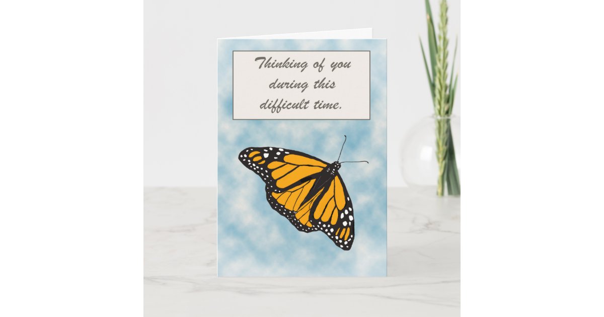 Butterfly in Blue Light - Thinking of You Postcard | Zazzle