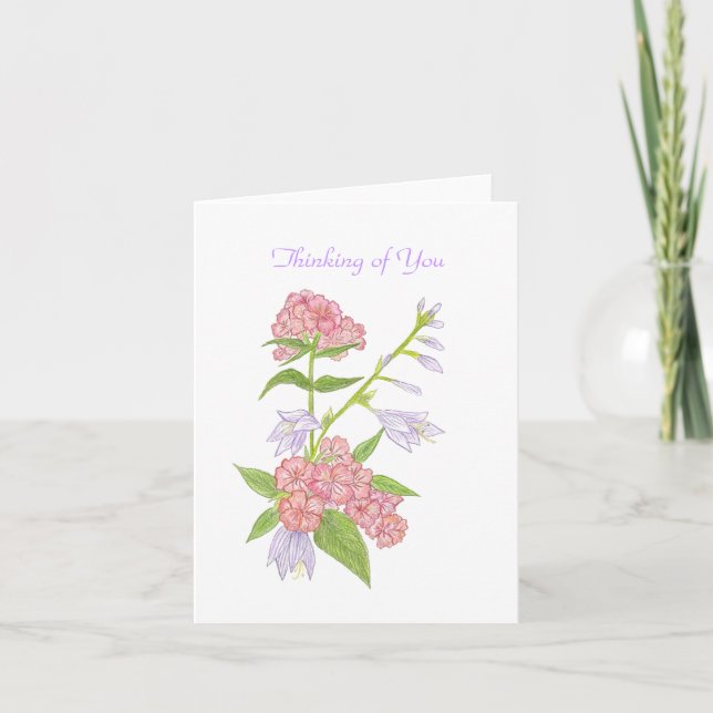 Thinking of you notecard to personalize (Front)