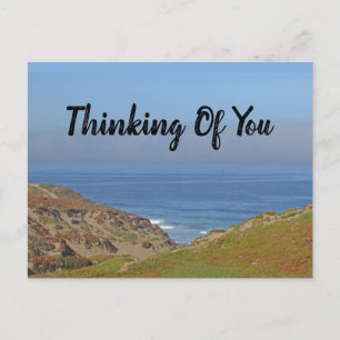 Thinking Of You Ocean Landscape Photo Coastal Postcard