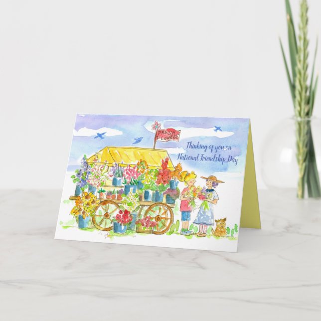 Thinking Of You On National Friendship Day Women Card (Front)