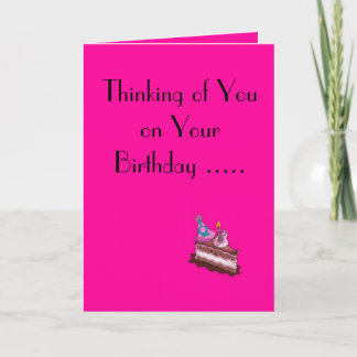 Thinking of You on your birthday... Card