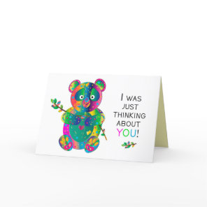 Thinking of You, Panda Bear, Kaleidoscope Group Card
