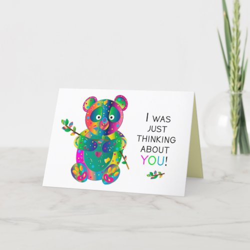 Thinking of You Panda Bear Kaleidoscope Group Card