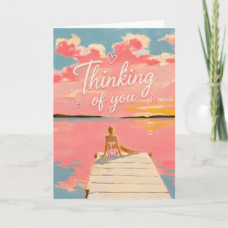 Thinking of You Peaceful Sunset Moment Card