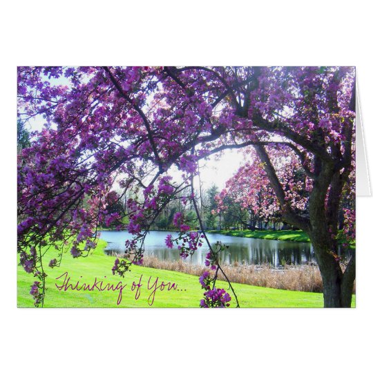 'Thinking of You' photo notecard
