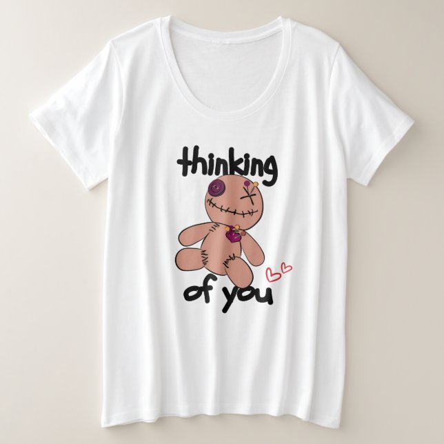 Thinking of You Pin-Pal Plus Size T-Shirt (Design Front)