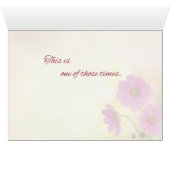 Thinking Of You Pink Flowers Cards (Inside Horizontal (Bottom))