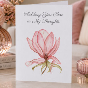 Thinking of You Pink Magnolia Card